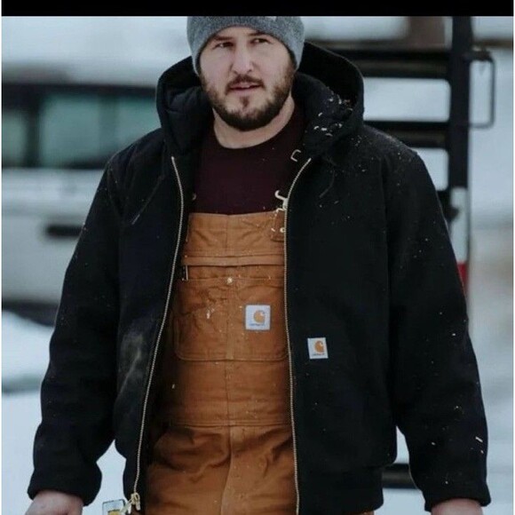 Carhartt J140 BLK Jacket Mens 3XL Black Hooded Canvas Quilt Lined USA Union Made - Picture 1 of 11